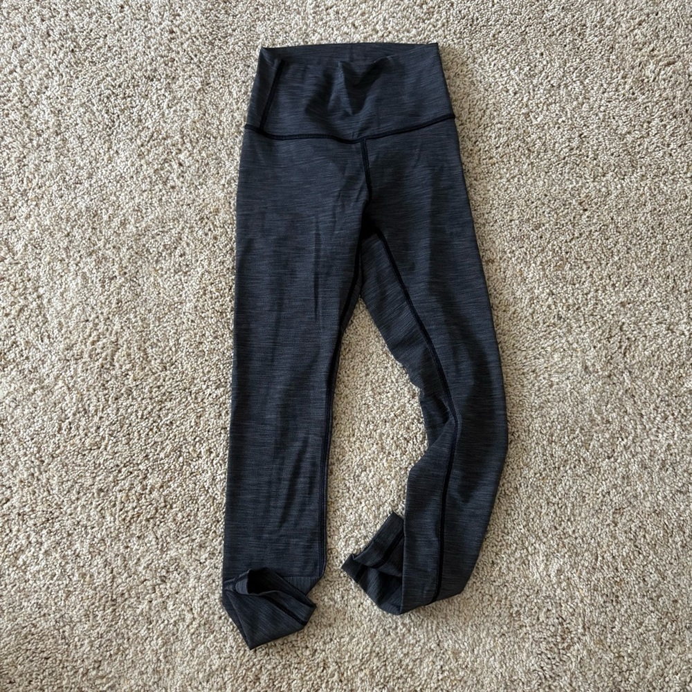 Lululemon Wunder Under Heathered Charcoal
